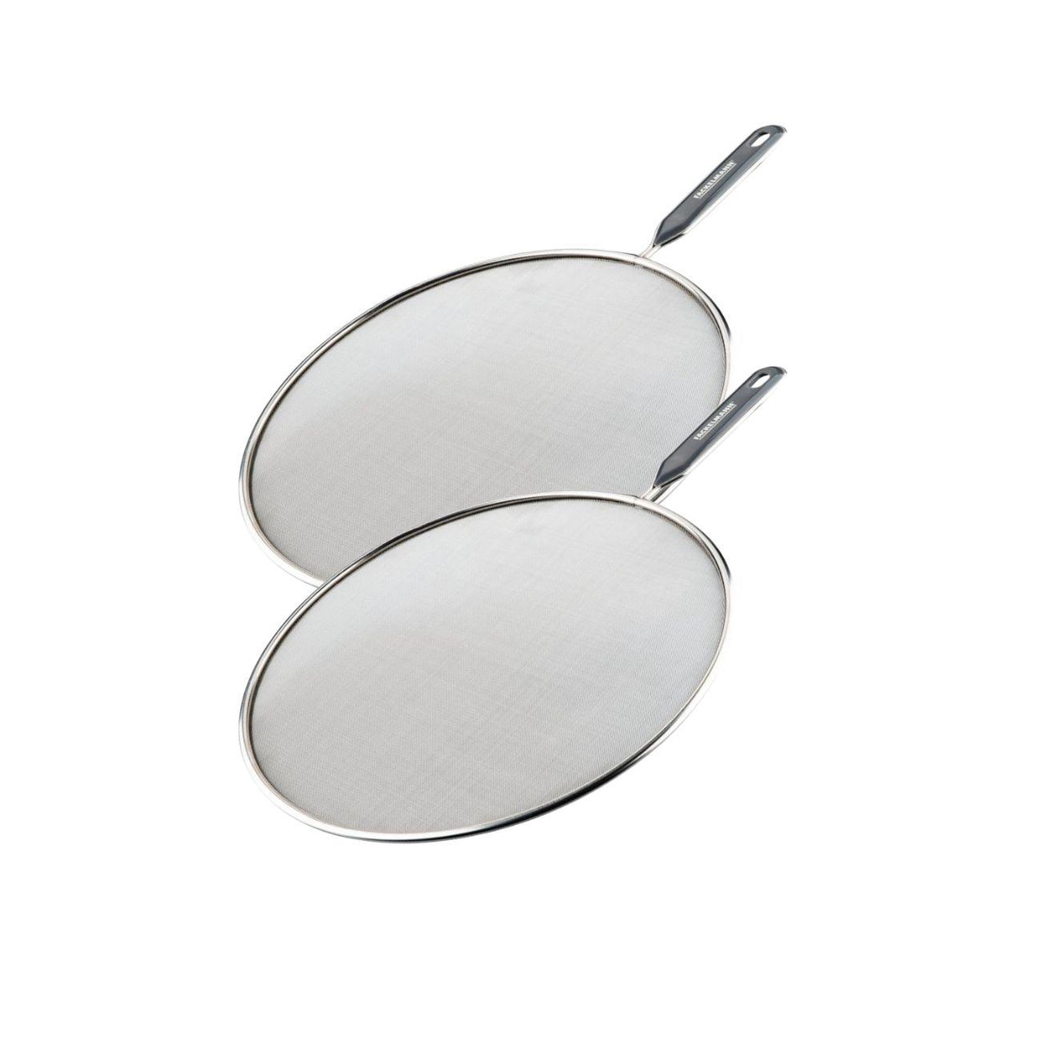 Fackelmann Lot de 2 couvercles 43,5/28,9 cm en inox et plastique avec 2 ustensiles de cuisine fackelmann basic