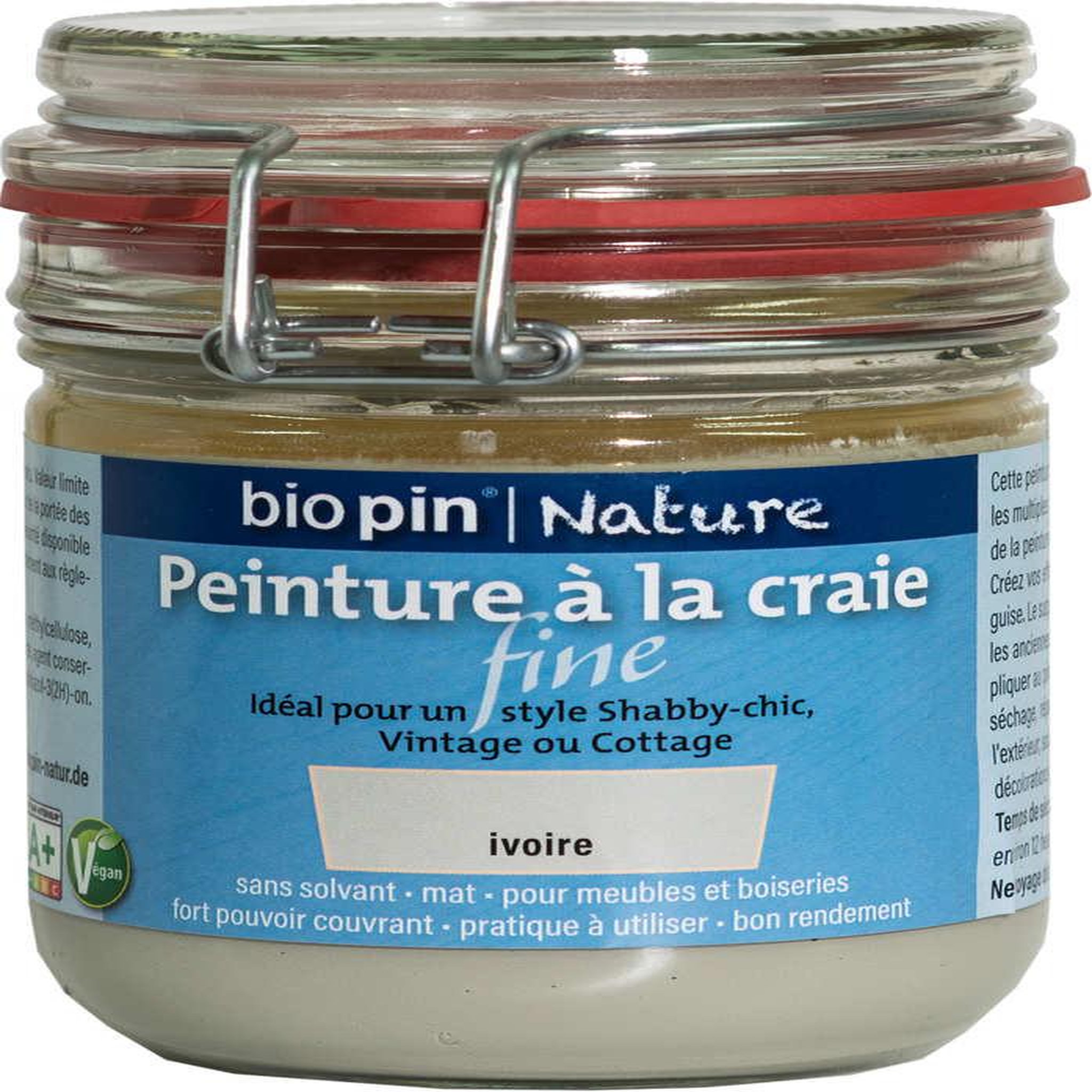 CENTRALE BRICO Peinture naturelle à la craie fine 0,325 l - ivoire