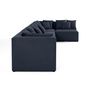 Voir la diapositive 3 : LISA DESIGN Amalfi - canapé modulable d'angle réversible - 5 places - en tissu