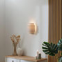Voir la diapositive 4 : ATMOSPHERA Applique Murale en Lin  Nahel  27cm Beige