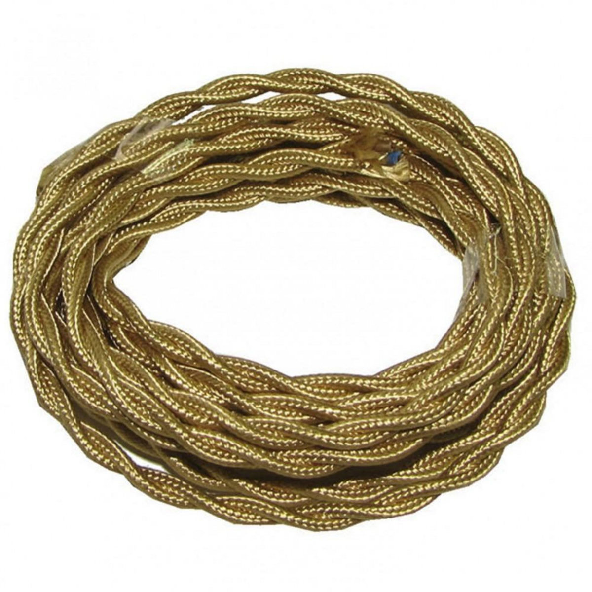 CENTRALE BRICO Fil torsadé TIBELEC, tissu, or