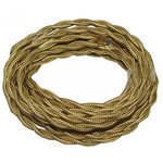 CENTRALE BRICO Fil torsadé TIBELEC, tissu, or