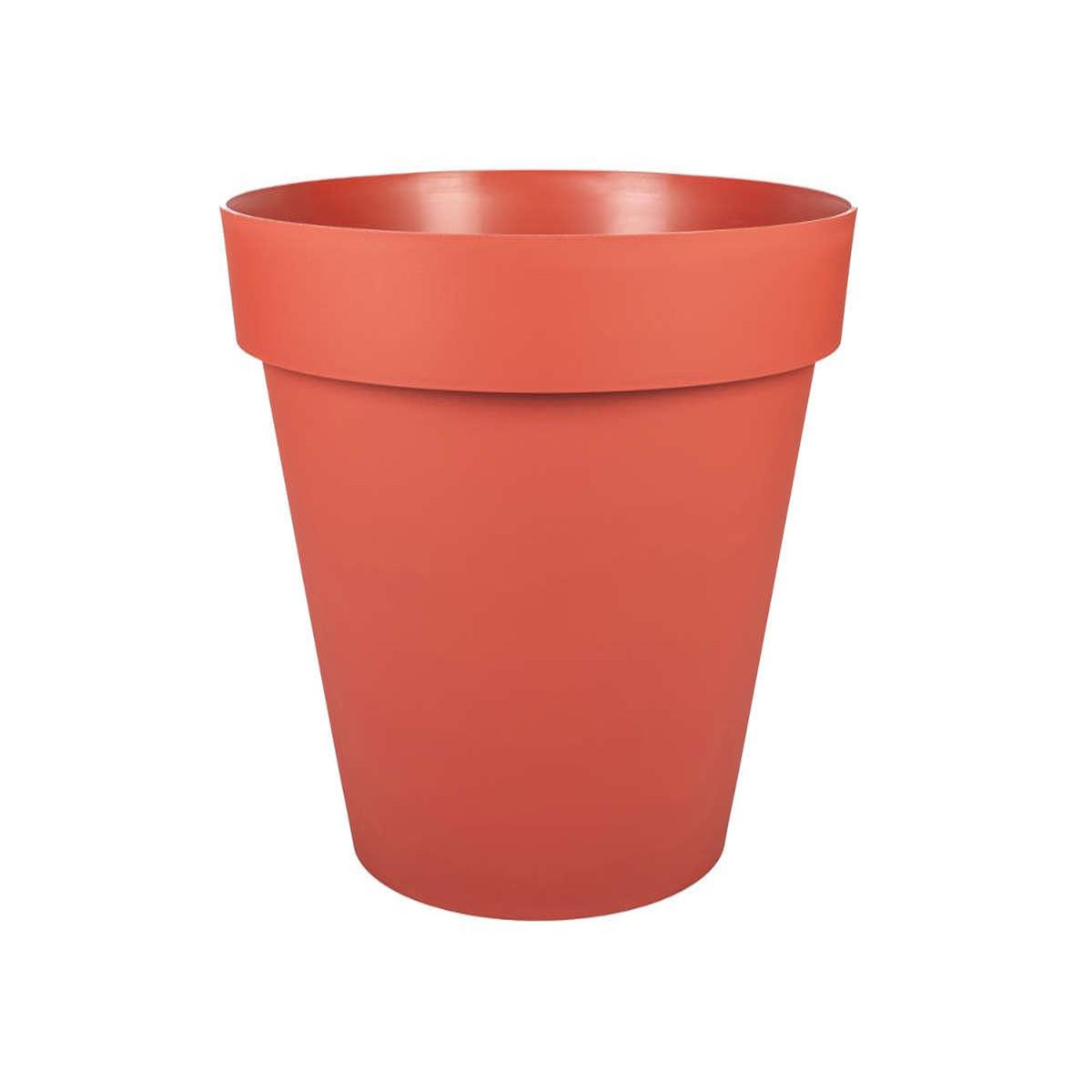 Eda Pot de fleur rond Toscane XXL Ø 100 x H.79,5 cm - Orange terre battue - Eda