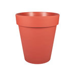 Eda Pot de fleur rond Toscane XXL Ø 100 x H.79,5 cm - Orange terre battue - Eda
