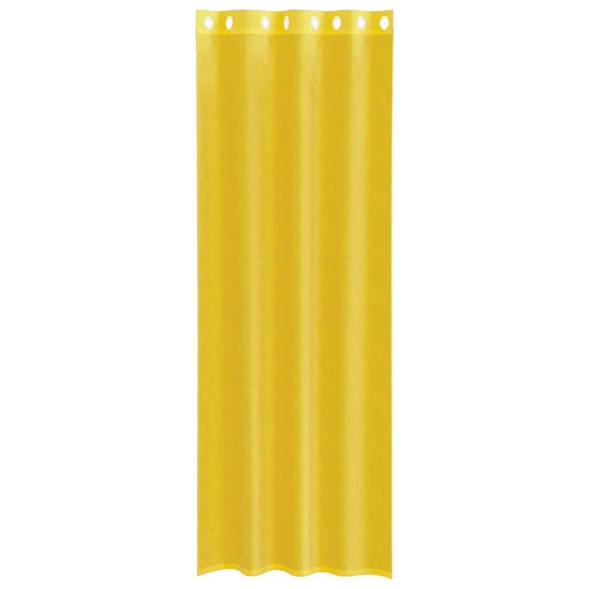 VIDAXL Rideaux en voile avec œillets 2 pcs jaune