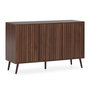 Voir la diapositive 1 : VS VENTA-STOCK Buffet Lluvia 3 portes effet noyer