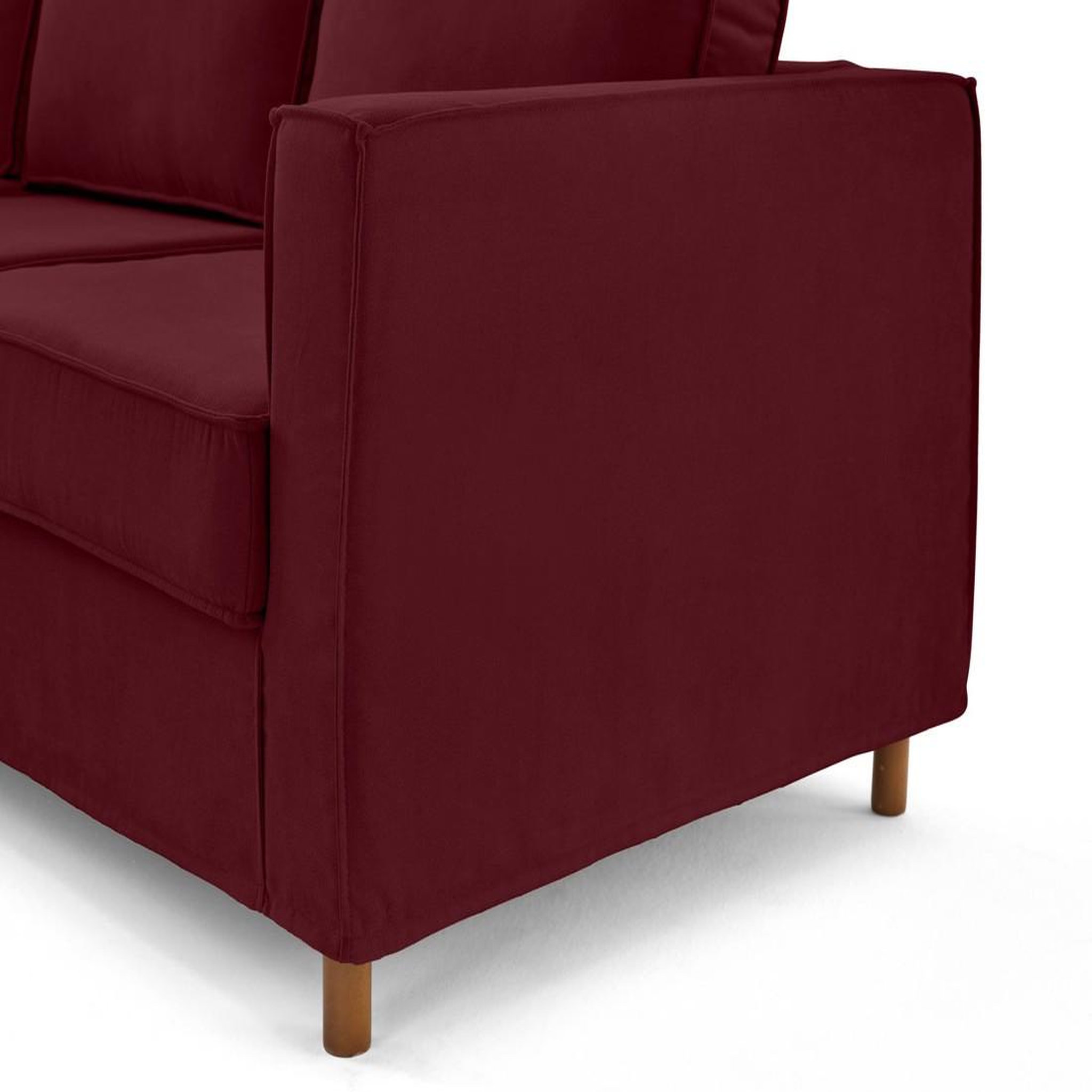 Voir la diapositive 6 : LISA DESIGN Jake - canapé déhoussable d'angle gauche 5 places en tissu