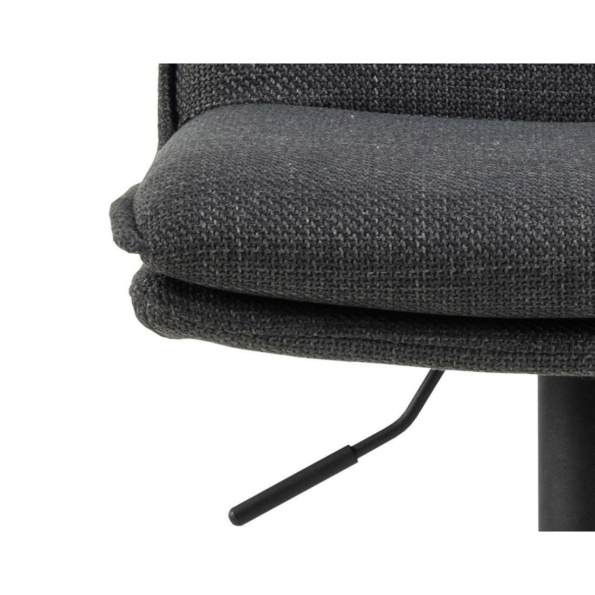 LISA DESIGN Alora - lot de 2 tabourets - ajustables et pivotants - en tissu