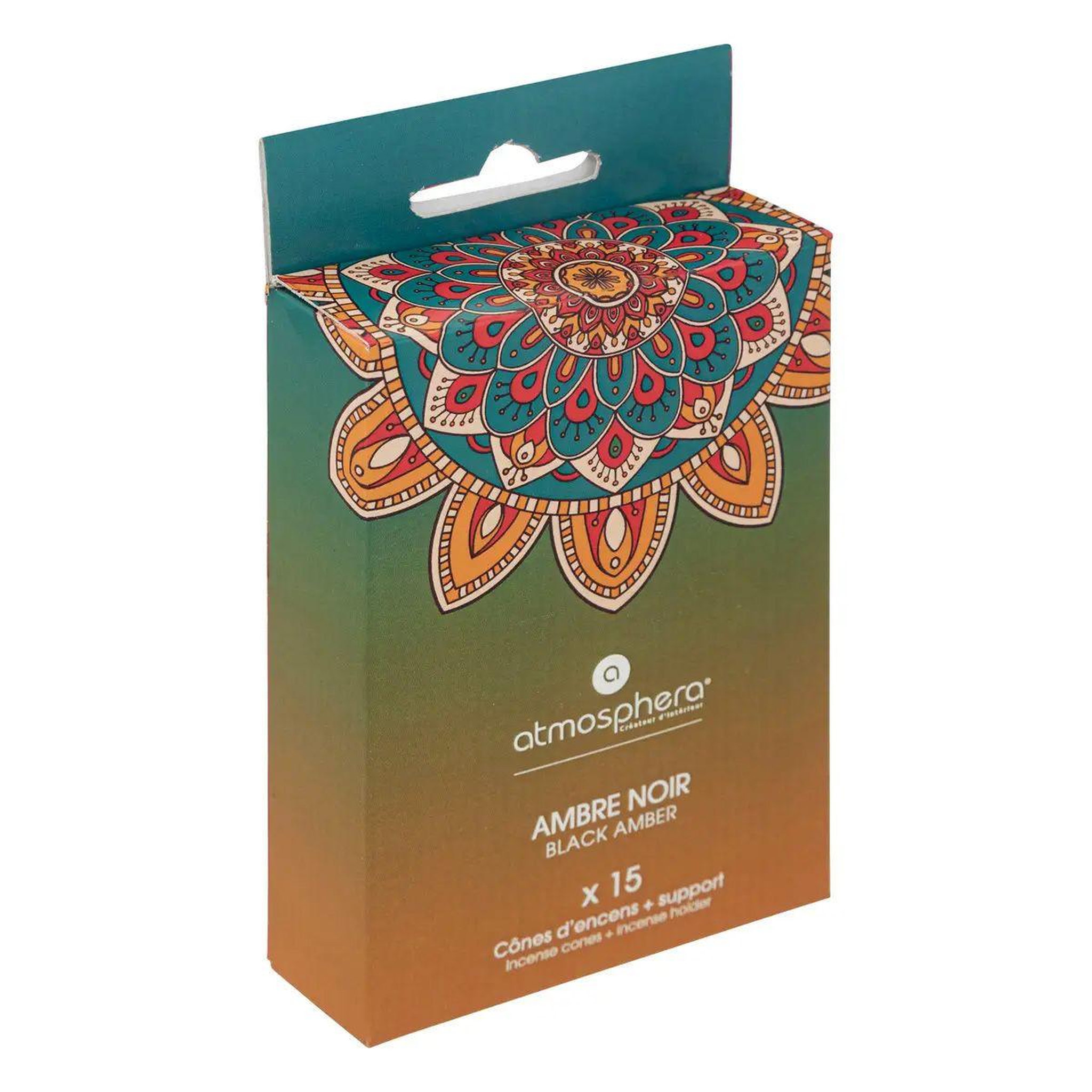 Voir la diapositive 4 : ATMOSPHERA Cône d'Encens & Bâtonnets  Taly  5cm Ambre Noire