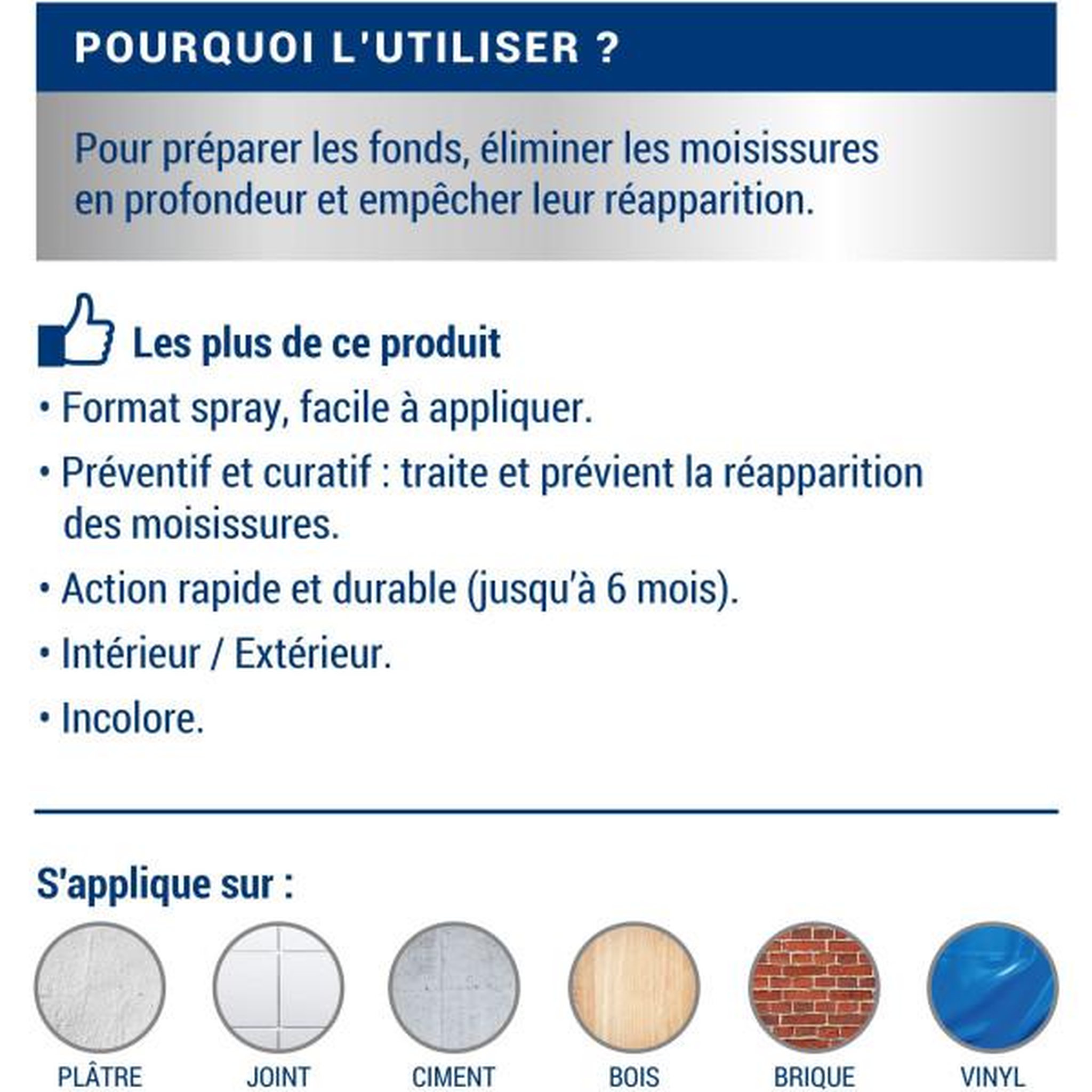 Voir la diapositive 4 : RIPOLIN Anti-moisissure - incolore - ripolin - 0,5l