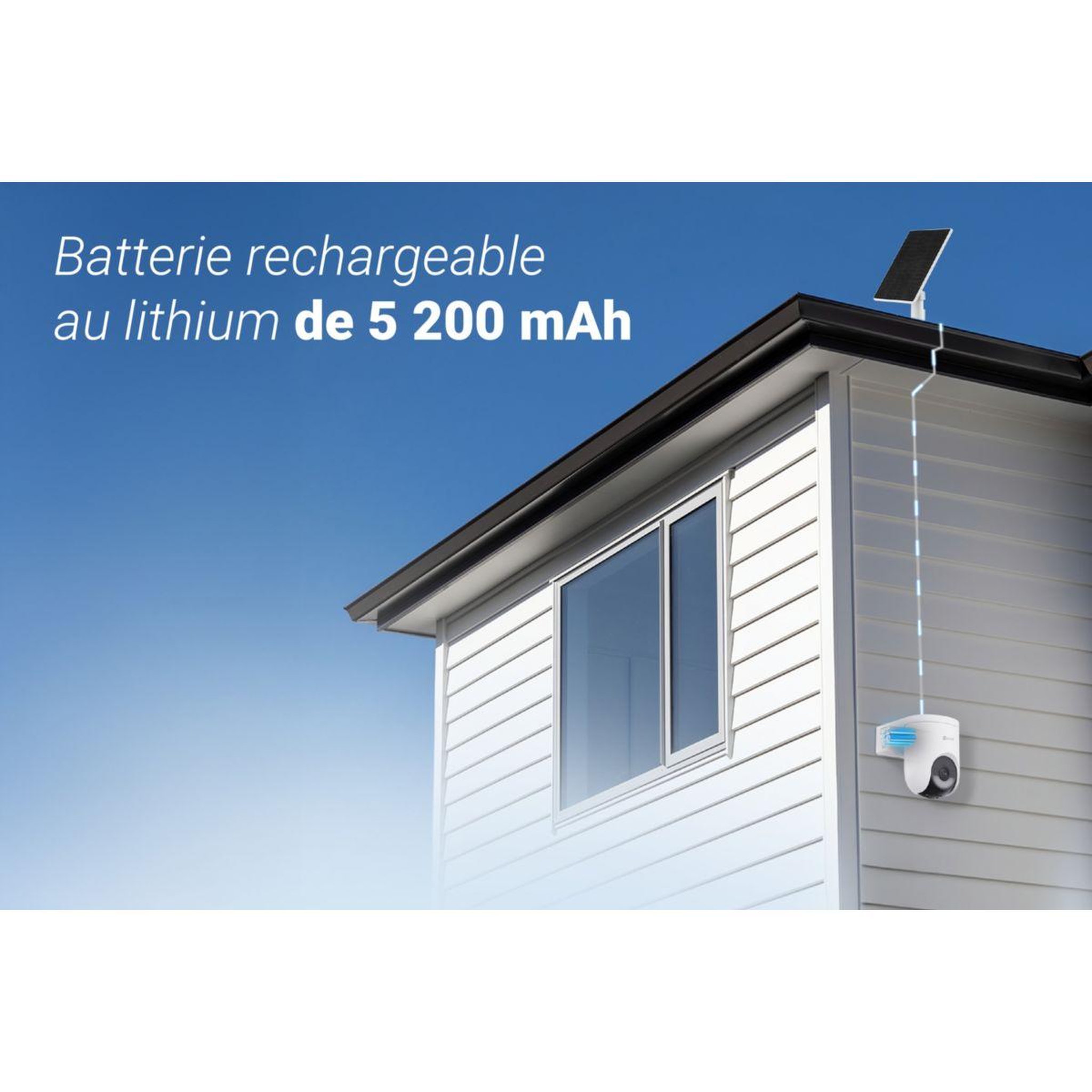 Voir la diapositive 5 : EZVIZ Caméra de surveillance HB8 Lite +5w solar panel