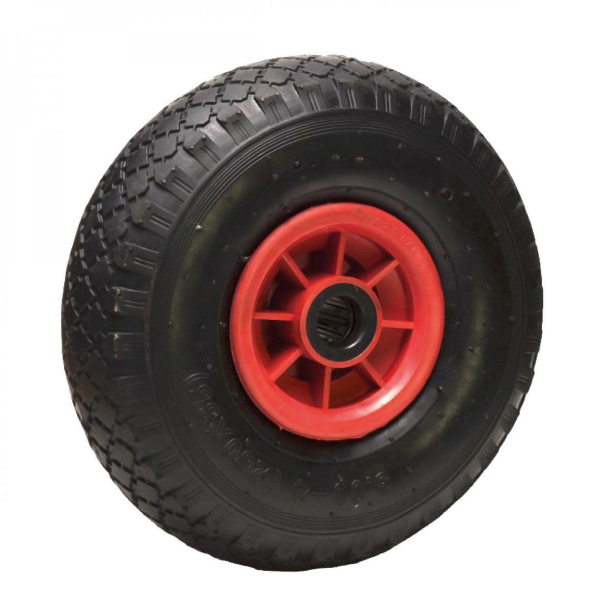 LINXOR Roue gonflable pour chariot 26 x 8.5  cm - Axe 25 mm