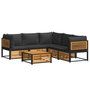 Voir la diapositive 2 : VIDAXL Salon de jardin avec coussins 6 pcs bois d'acacia solide