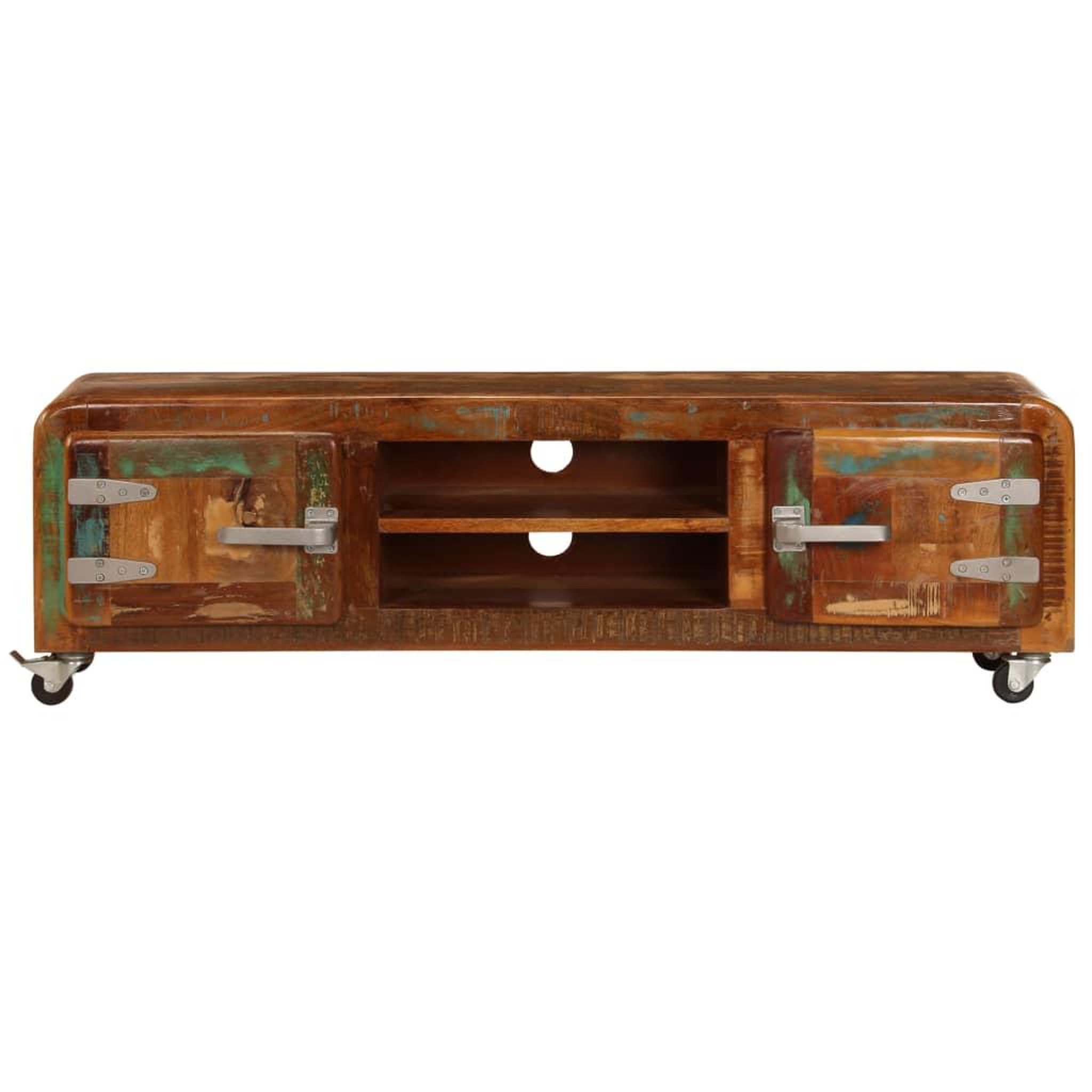 Voir la diapositive 2 : VIDAXL Meuble TV 120x30x36 cm Bois de recuperation massif