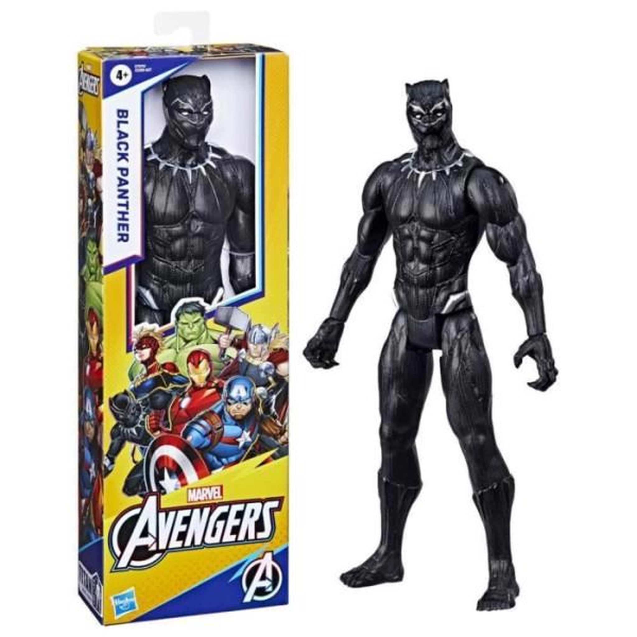 HASBRO Figurine Black Panther 30 cm, jouet Avengers Titan Hero Series pour enfants a partir de 4 ans, Marvel