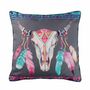 Voir la diapositive 2 : Paris Prix Coussin Passepoil  Phoenix  40x40cm Gris