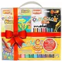 Play Color Coffret 24 stylos gouache solide Playcolor Basic-Metal-Fluo + 3 gravures à colorier