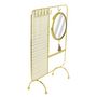 Voir la diapositive 3 : The Home Deco Factory Porte bijoux miroir en métal - Doré