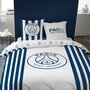Voir la diapositive 1 : PSG Parure housse de couette en coton 57 fils PSG RAYURES