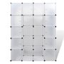 Voir la diapositive 3 : VIDAXL Armoire modulaire 14 compartiments blanc 37 x 146 x 180,5 cm