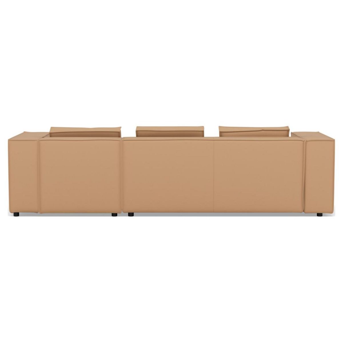 LISA DESIGN Stella - canapé d'angle droit 4 places en simili