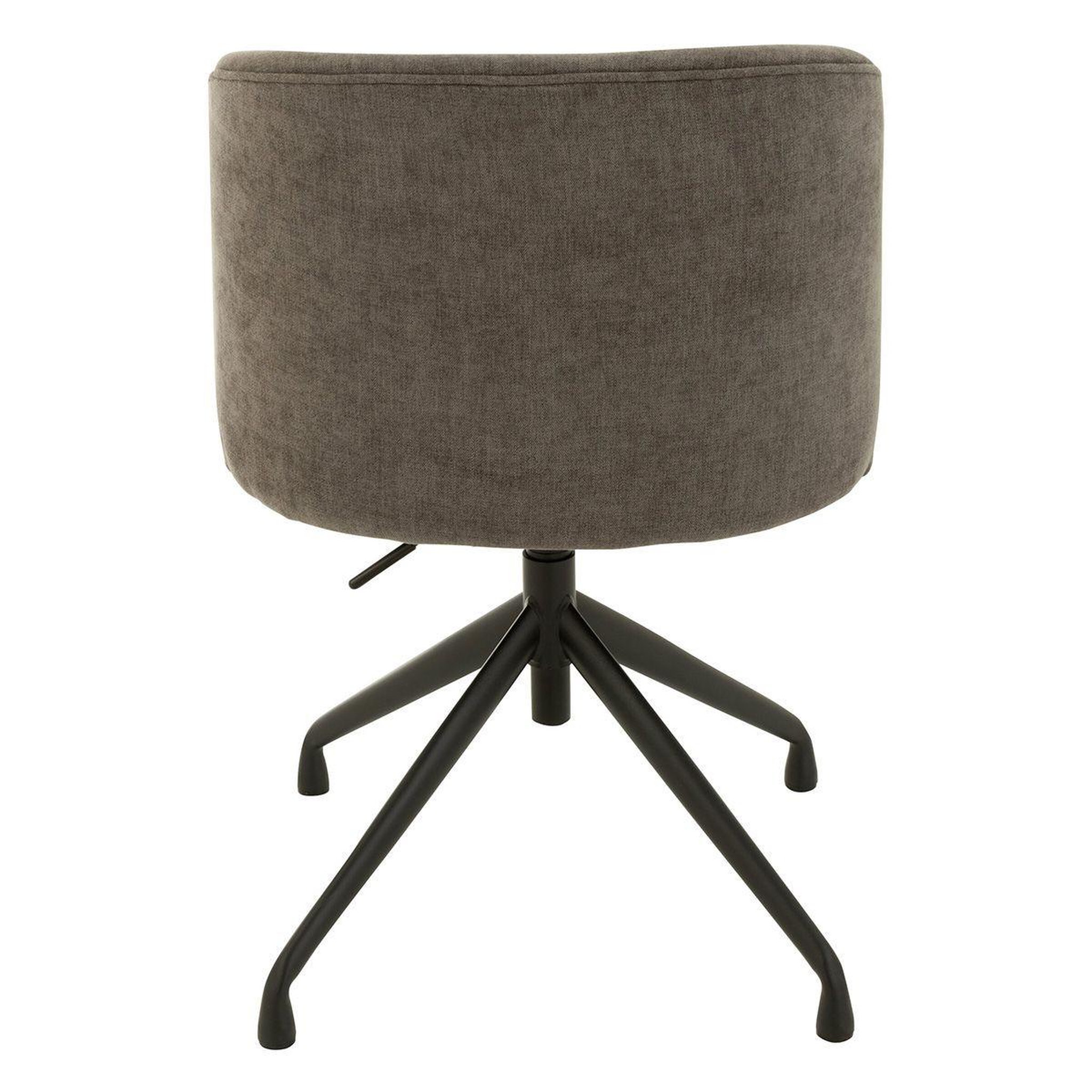 Voir la diapositive 4 : J-LINE Chaise pivotante design  gena  78-83cm gris foncé