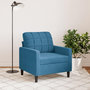 Voir la diapositive 3 : VIDAXL Fauteuil Bleu 60 cm Velours