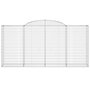 Voir la diapositive 4 : VIDAXL Paniers a gabions arques 8 pcs 300x50x140/160 cm fer galvanise