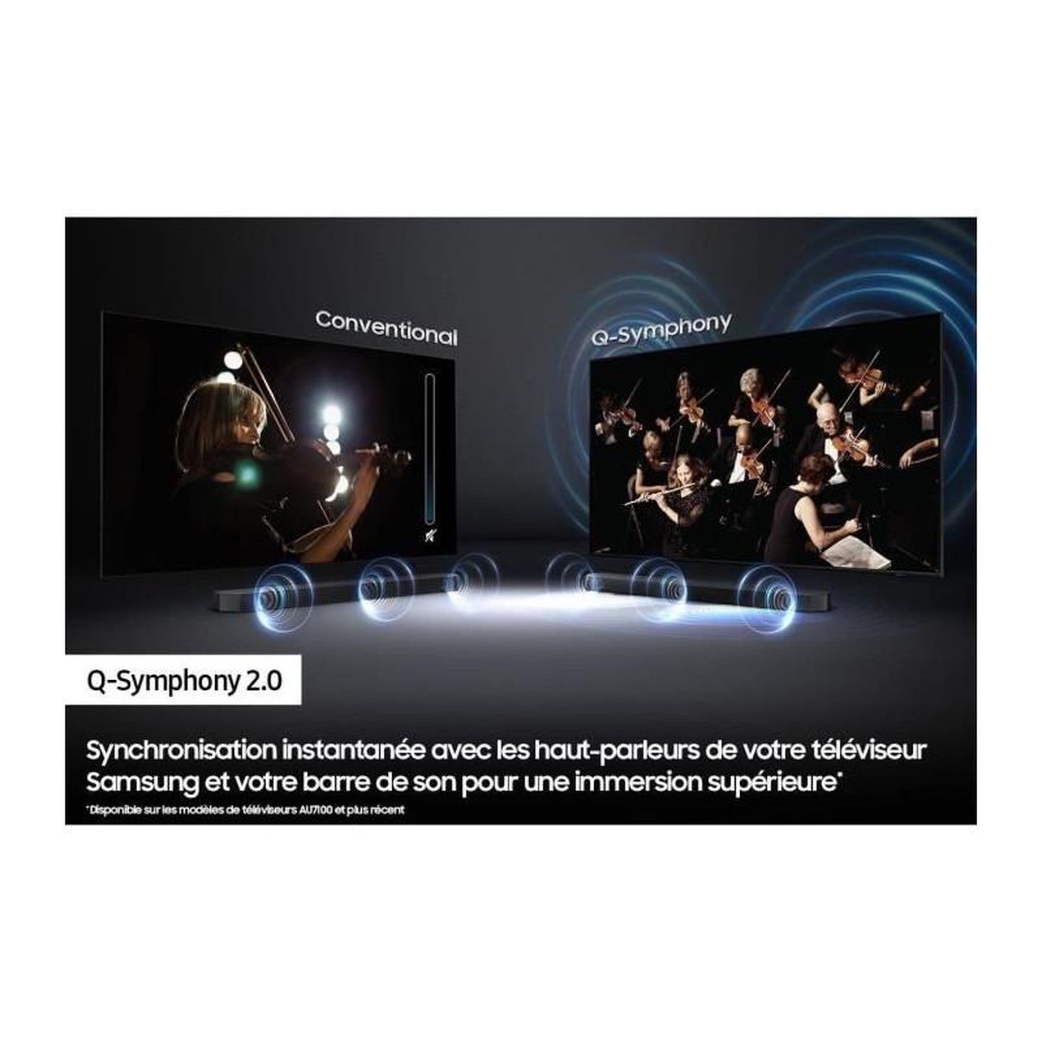 Voir la diapositive 5 : Samsung SAMSUNG - Barre de son HW-S50B One Body Caisson integre 3.0Ch + Bluetooth