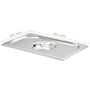 Voir la diapositive 6 : VIDAXL Couvercles de plateau 4 pcs GN 1 4 Acier inoxydable