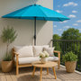 Voir la diapositive 4 : CONCEPT USINE Demi parasol de balcon bleu CATANE