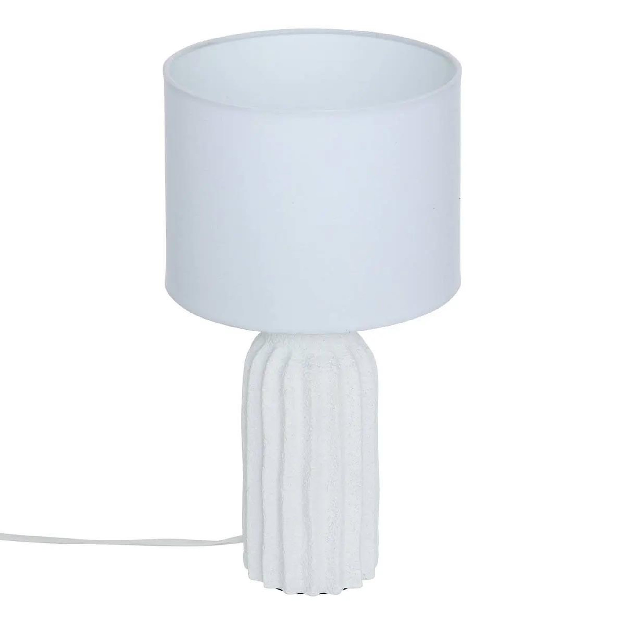 ATMOSPHERA Lampe à poser en béton  fernan  36cm blanc