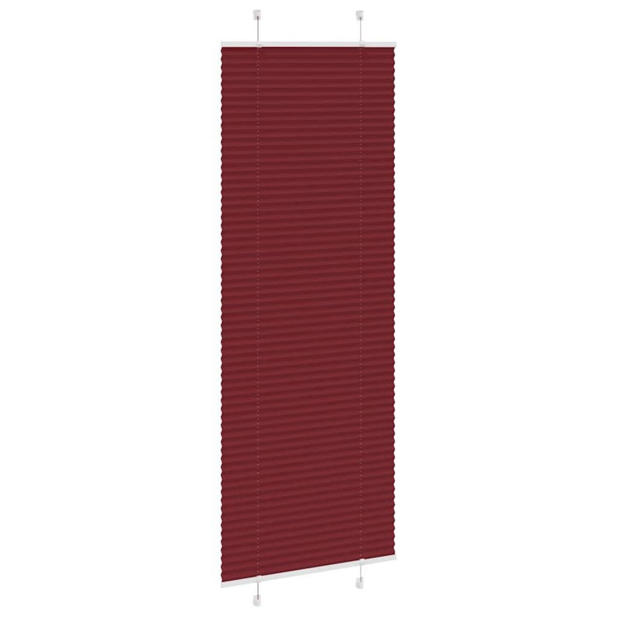 VIDAXL Store plisse rouge bordeaux 75x200 cm largeur du tissu 74,4 cm