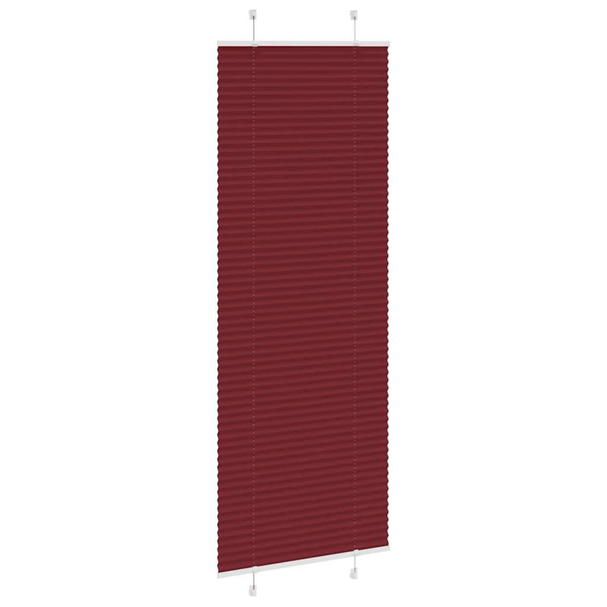 VIDAXL Store plisse rouge bordeaux 75x200 cm largeur du tissu 74,4 cm
