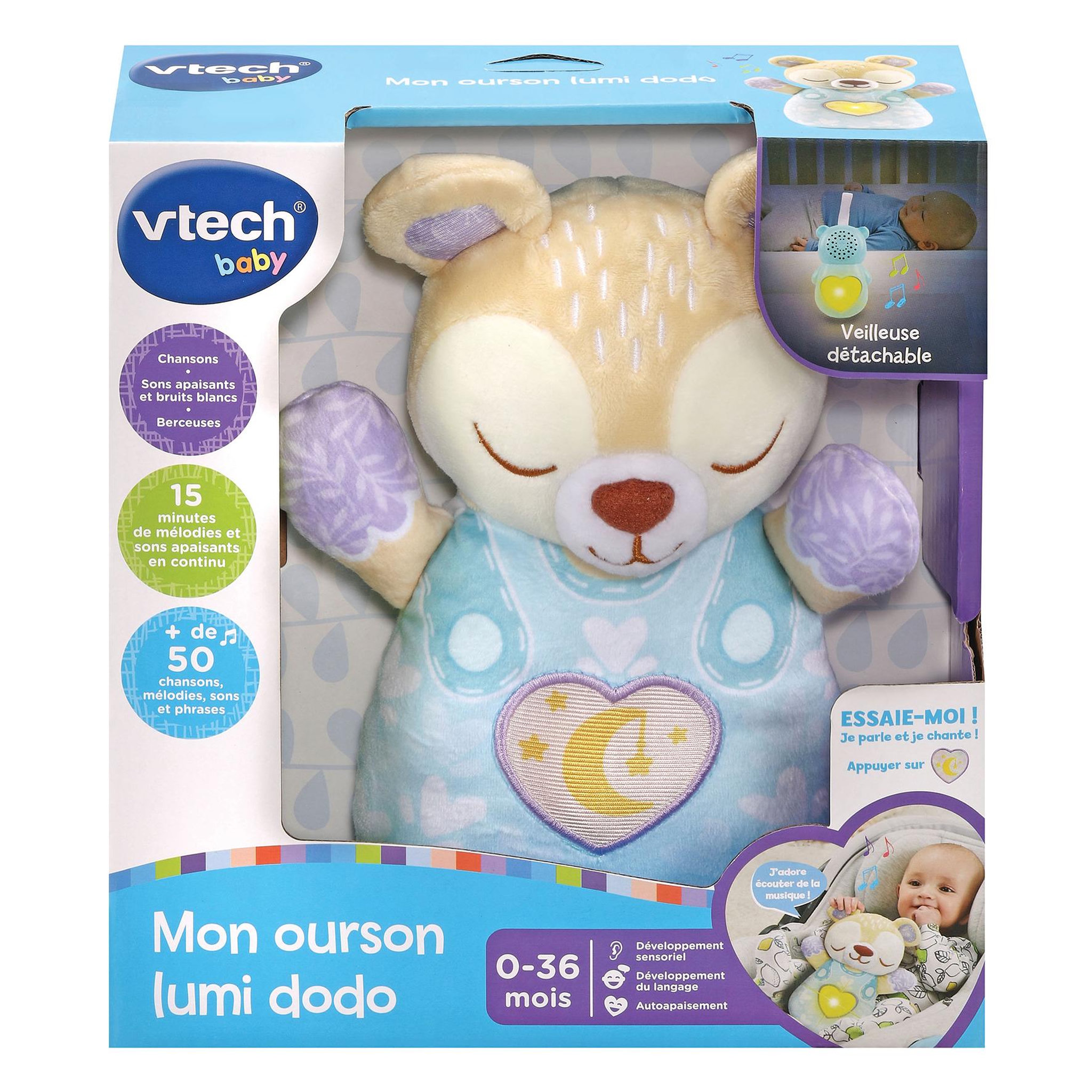 Voir la diapositive 1 : VTECH BABY Mon ourson lumi dodo