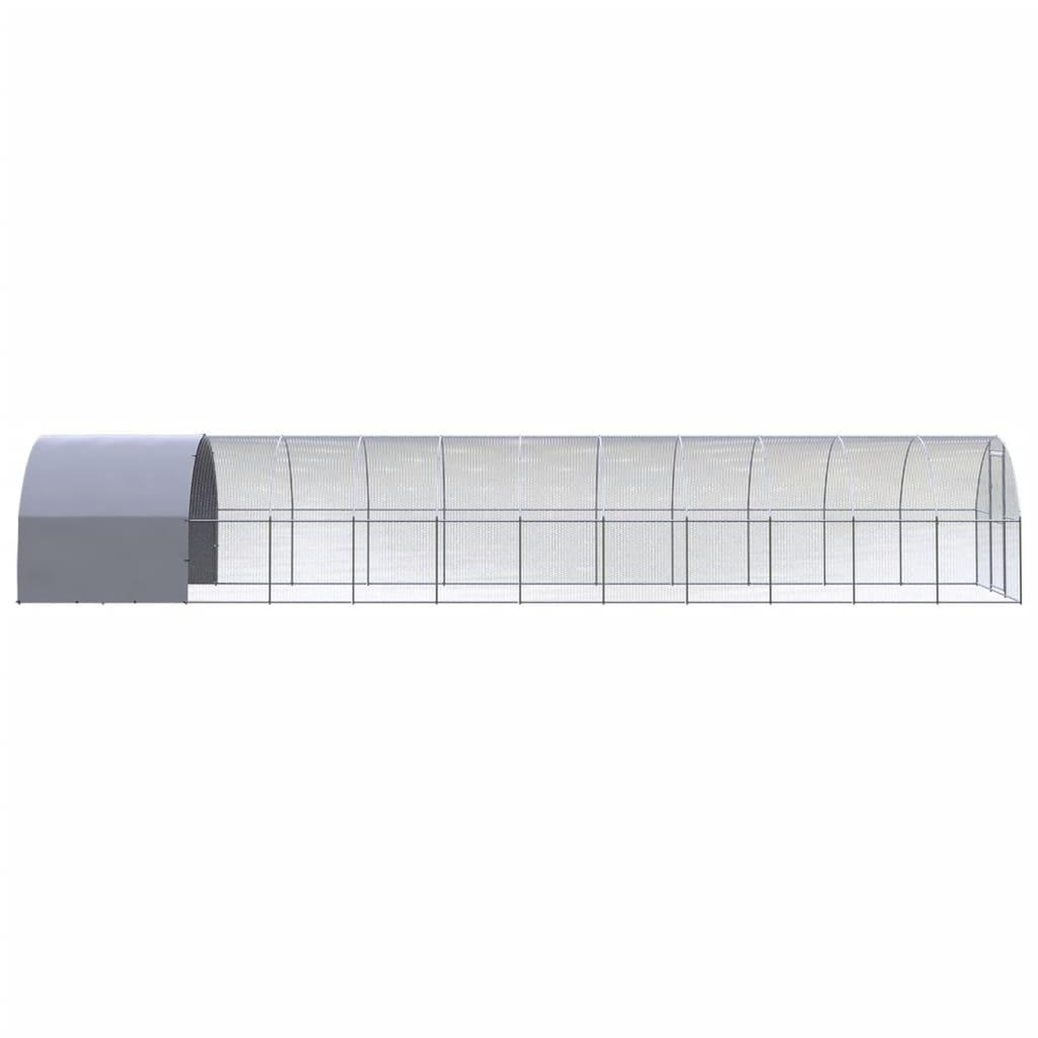 Voir la diapositive 4 : VIDAXL Poulailler d'exterieur 3x12x2 m Acier galvanise