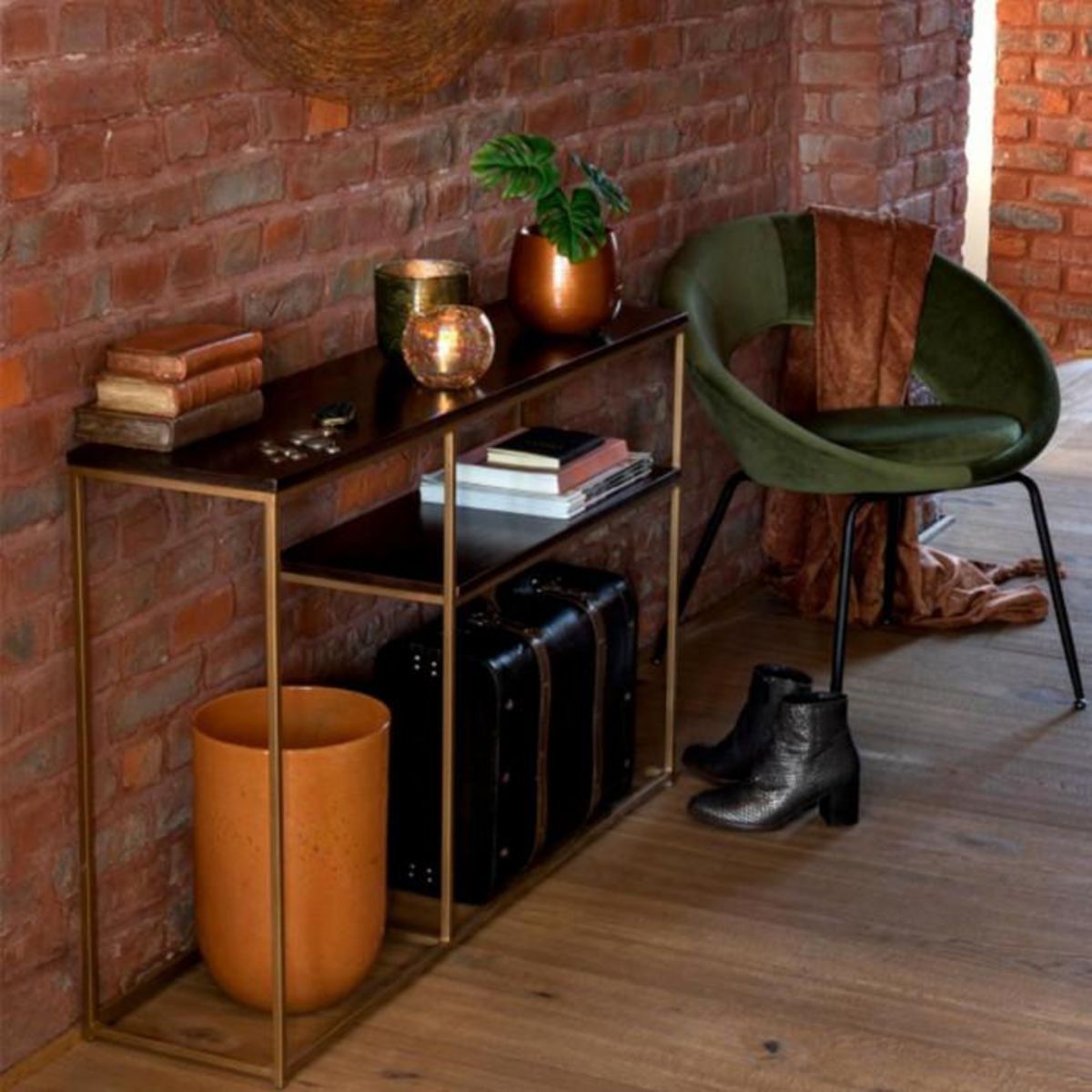 Paris Prix Plaid Déco en Coton  Floche  130x180cm Rouille