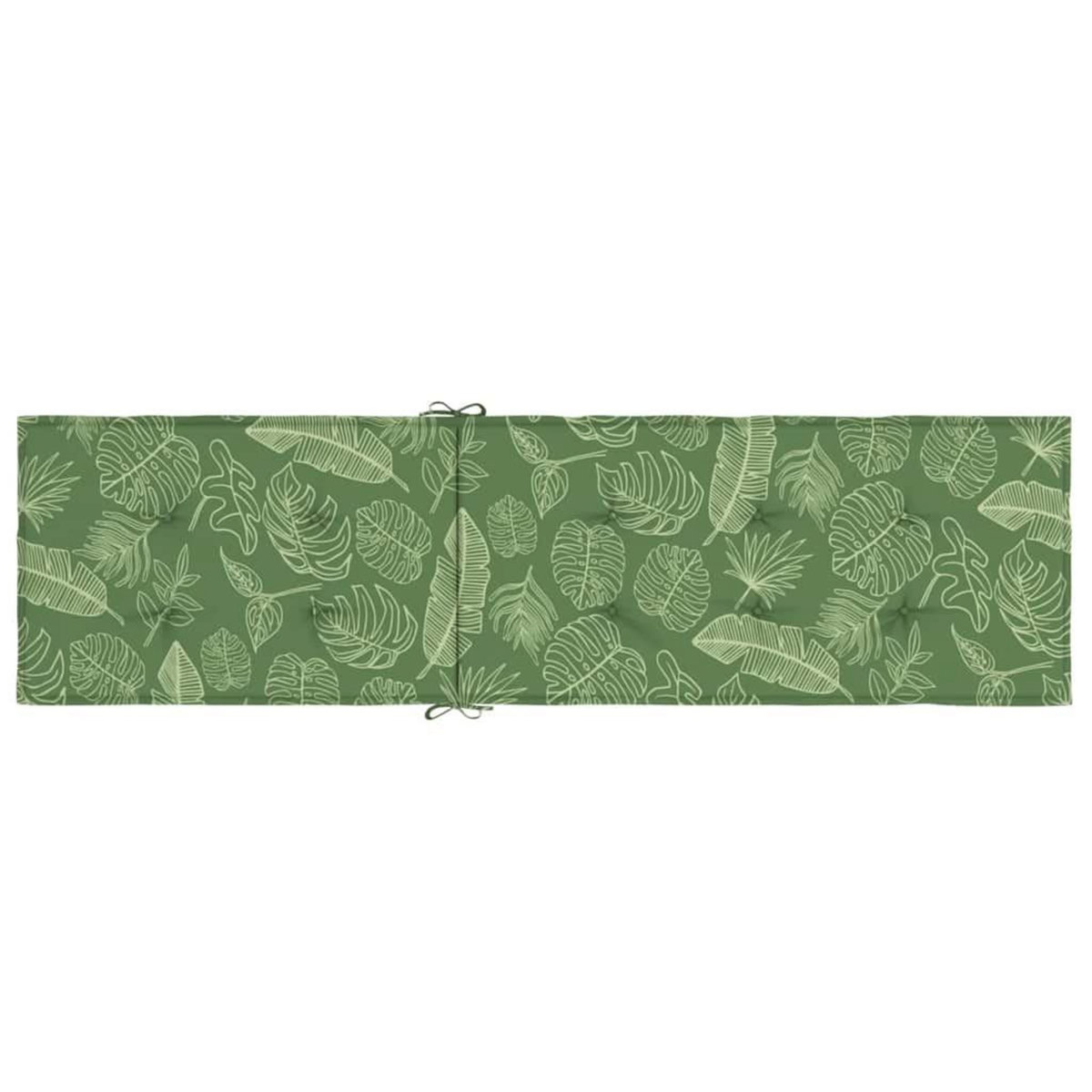 VIDAXL Coussin de chaise longue motif de feuilles tissu oxford