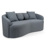 Paris Prix Canapé 3 Places en Tissu Bouclette  Brett  178cm Gris