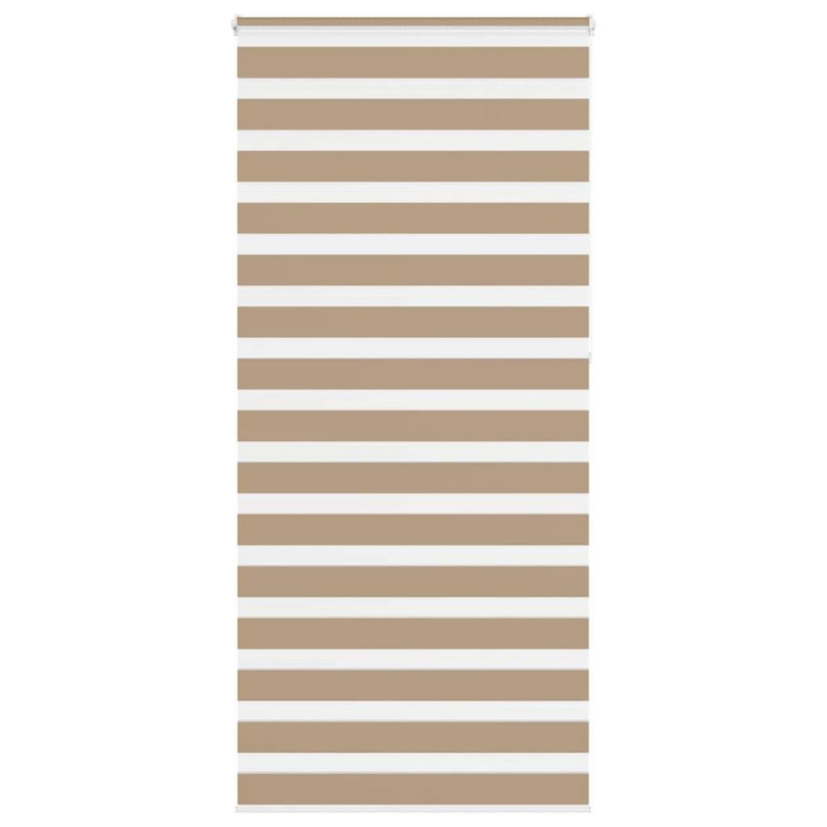 VIDAXL Store zebre marron sable largeur du tissu 95,9 cm polyester