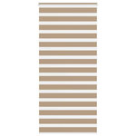 VIDAXL Store zebre marron sable largeur du tissu 95,9 cm polyester