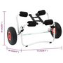 Voir la diapositive 6 : VIDAXL Chariot pour kayak Aluminium