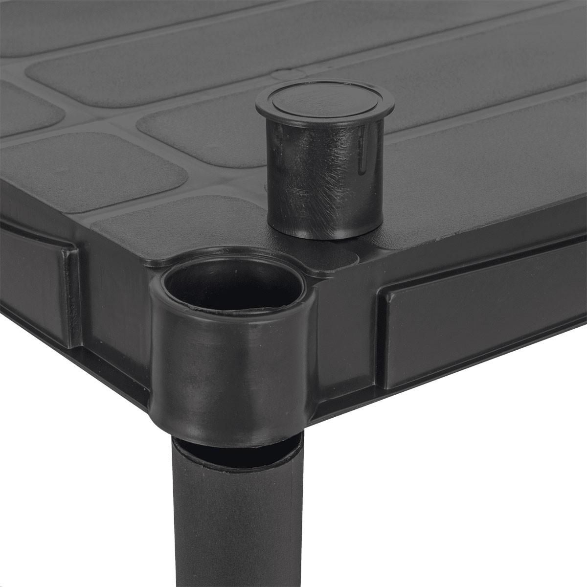 iTools Etagère plastique 3 tablettes L61xP31xH95 cm NOIRE Charge 90kg ITOOLS