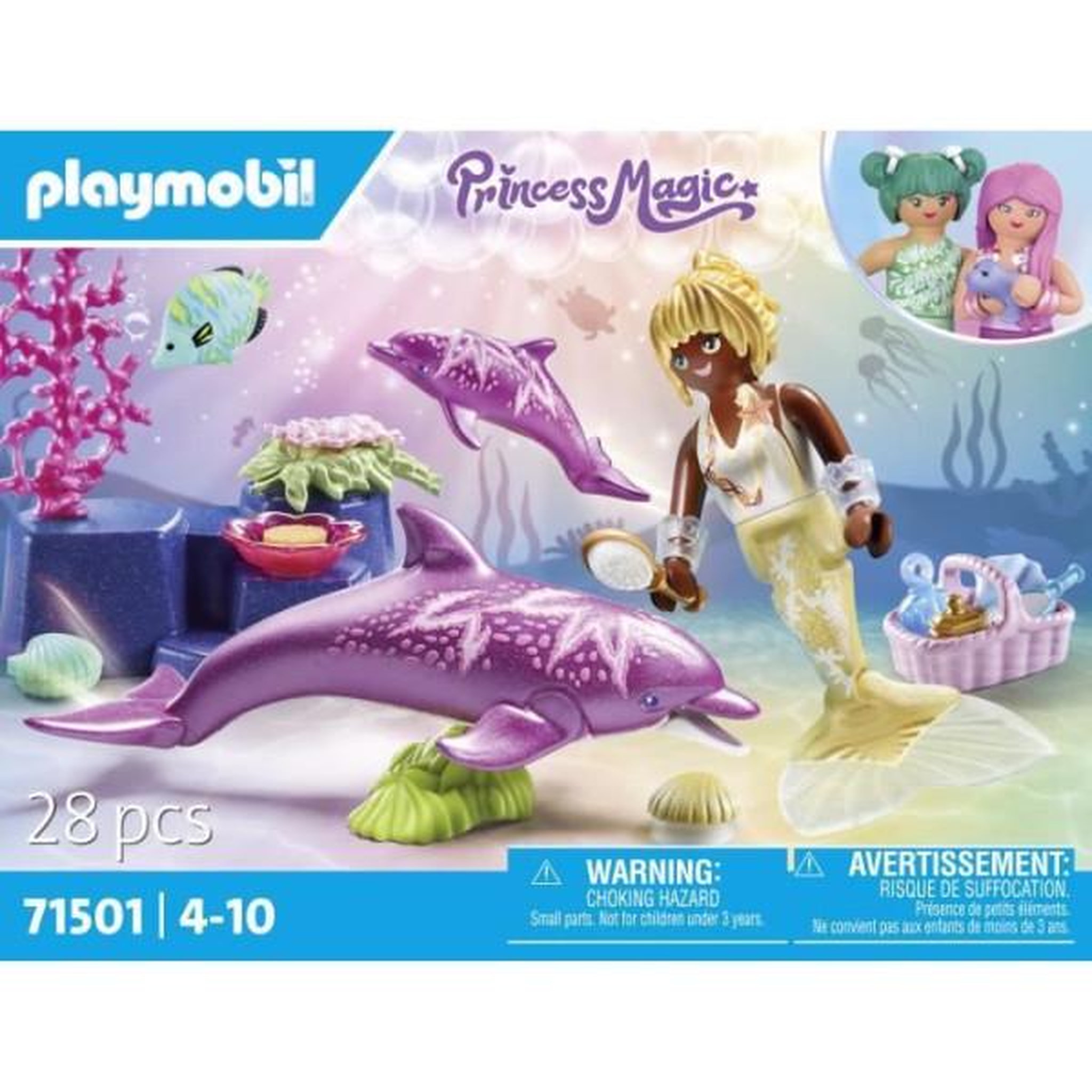 Voir la diapositive 5 : PLAYMOBIL PLAYMOBIL 71501 Sirene avec dauphins