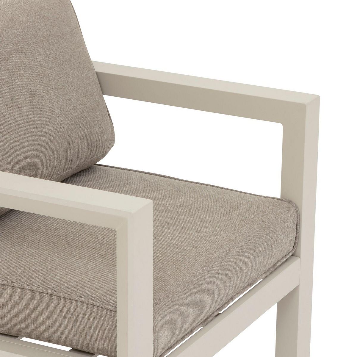 HESPERIDE Fauteuil de salon de jardin en aluminium Evasion