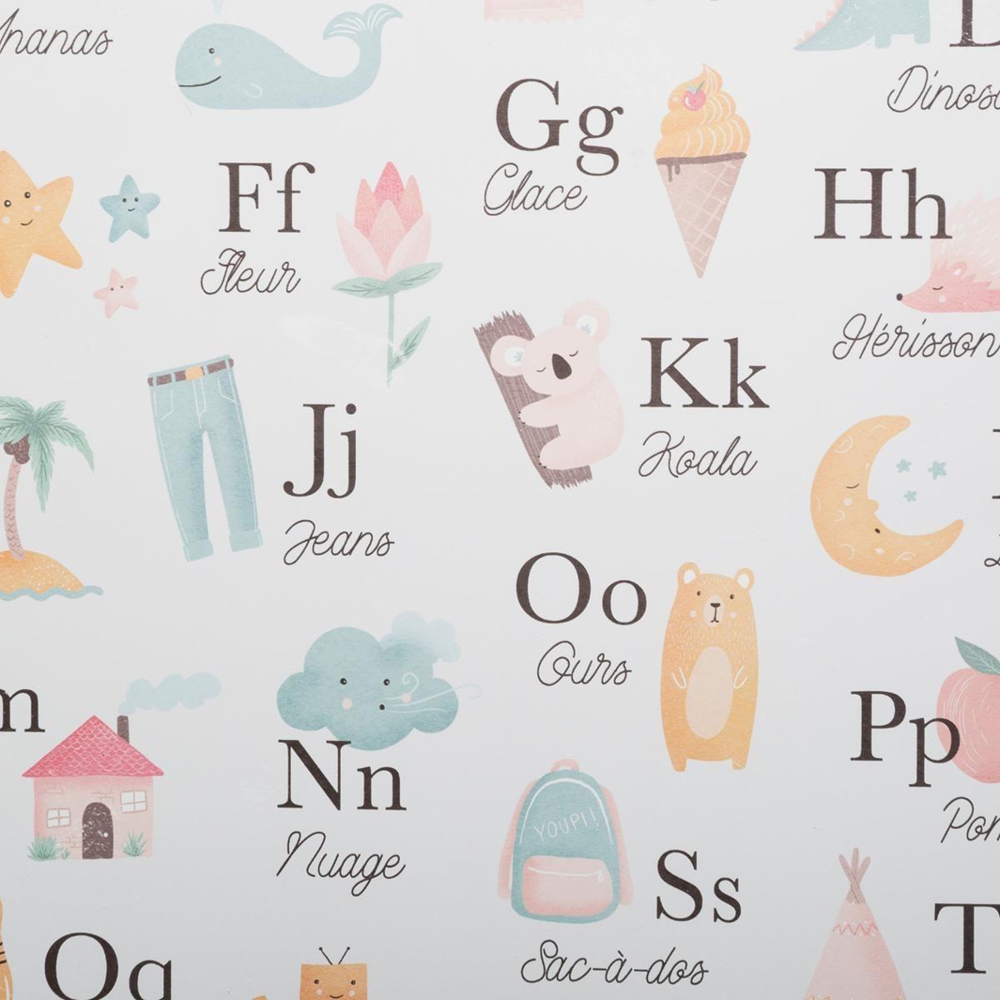 Voir la diapositive 2 : Atmosphera Kids Décoration murale enfant  bi face  60cm multicolore