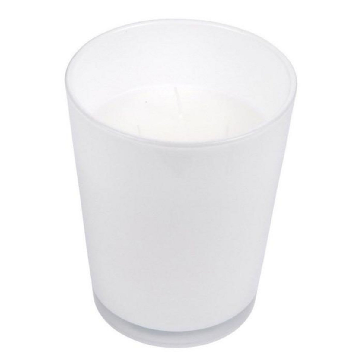 Paris Prix Bougie en Verre Parfumée Design  Élégant  16cm Blanc