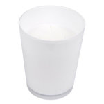 Paris Prix Bougie en Verre Parfumée Design  Élégant  16cm Blanc