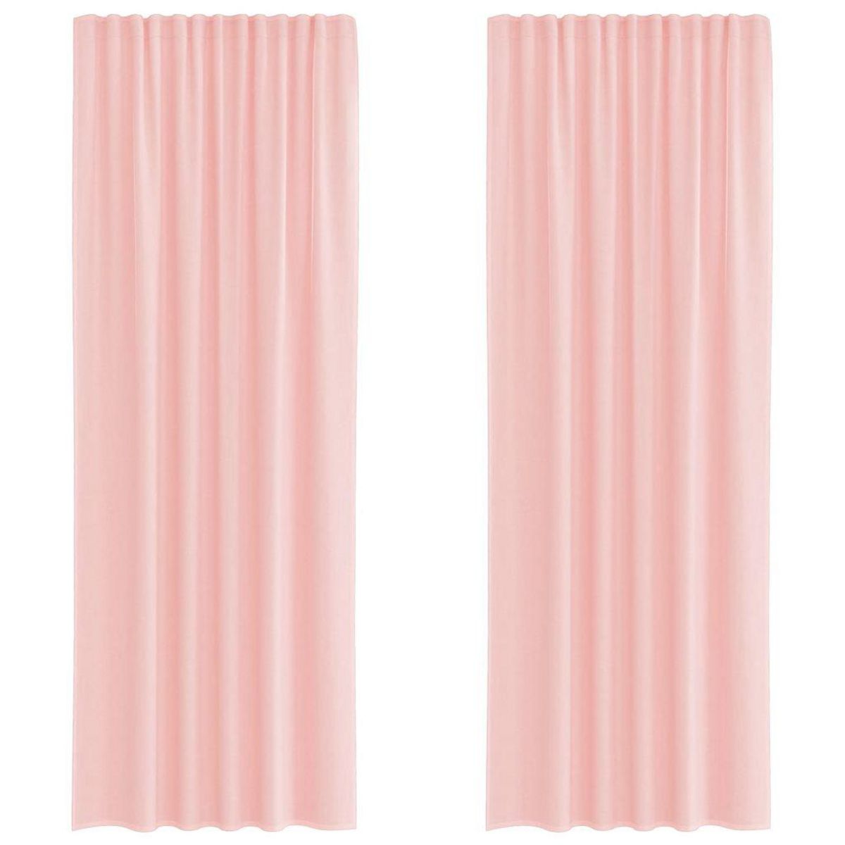 VIDAXL Rideaux en voile avec boucles 2 pcs rose 140x260 cm