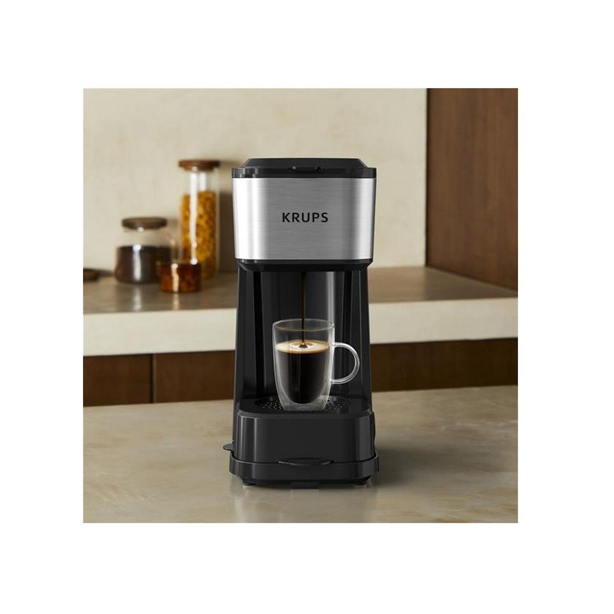 KRUPS Cafetière filtre 3 tasses 1000w inox - KM207D10